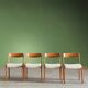 4 chaises années 70