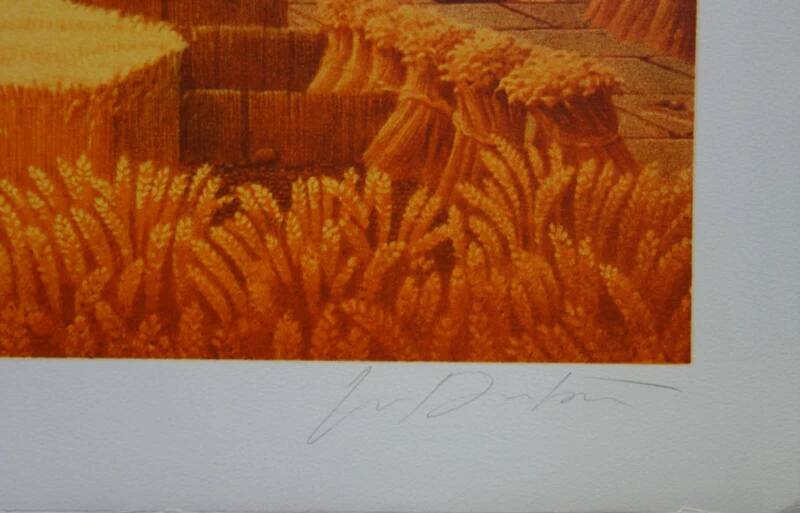 Michel Dubre: Paris Opera in a Wheat Field, original signed lithograph