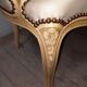 Fauteuil laqué blanc de style Louis XV