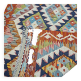 Vintage Afghan Kilim Made Of New Wool 79x119, 1980s