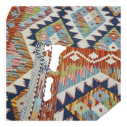 Vintage Afghan Kilim Made Of New Wool 79x119, 1980s