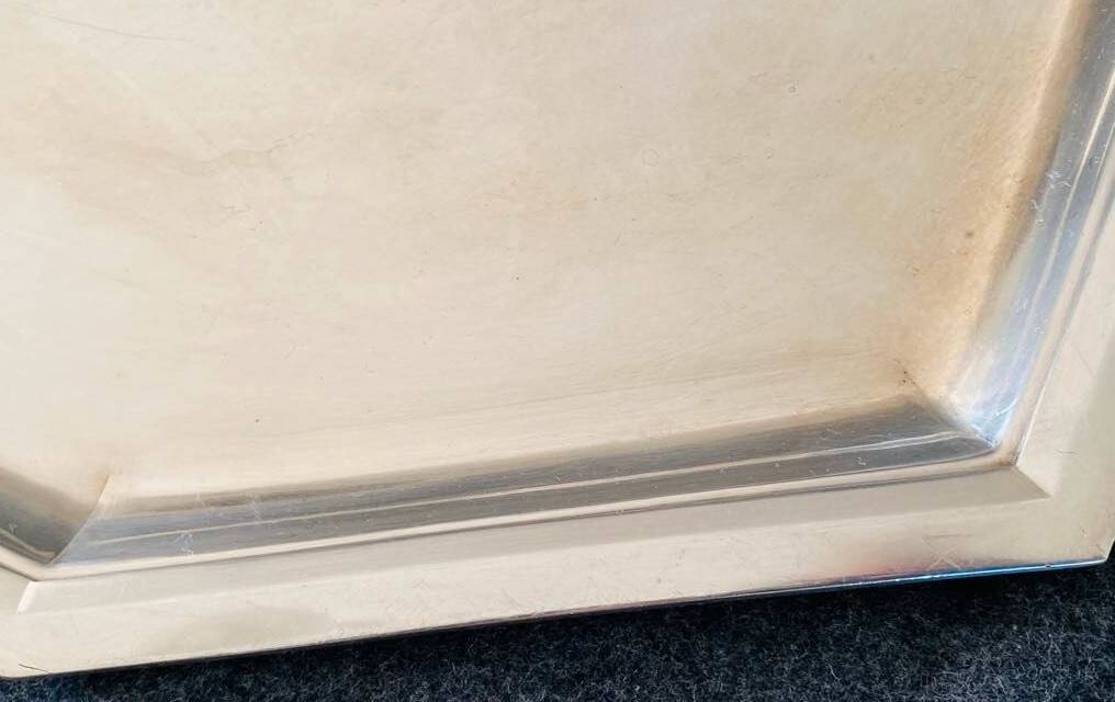 Large serving tray stamped Ravinet d'Enfert, Art Deco period