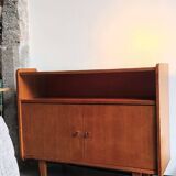 Meuble bas moderniste buffet bibliothèque vitrine  1960 / 70s