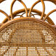 Rattan and bamboo magazine holder from the 70s