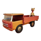 Toy - Wooden truck from the DEJOU brand from the 70s in good condition