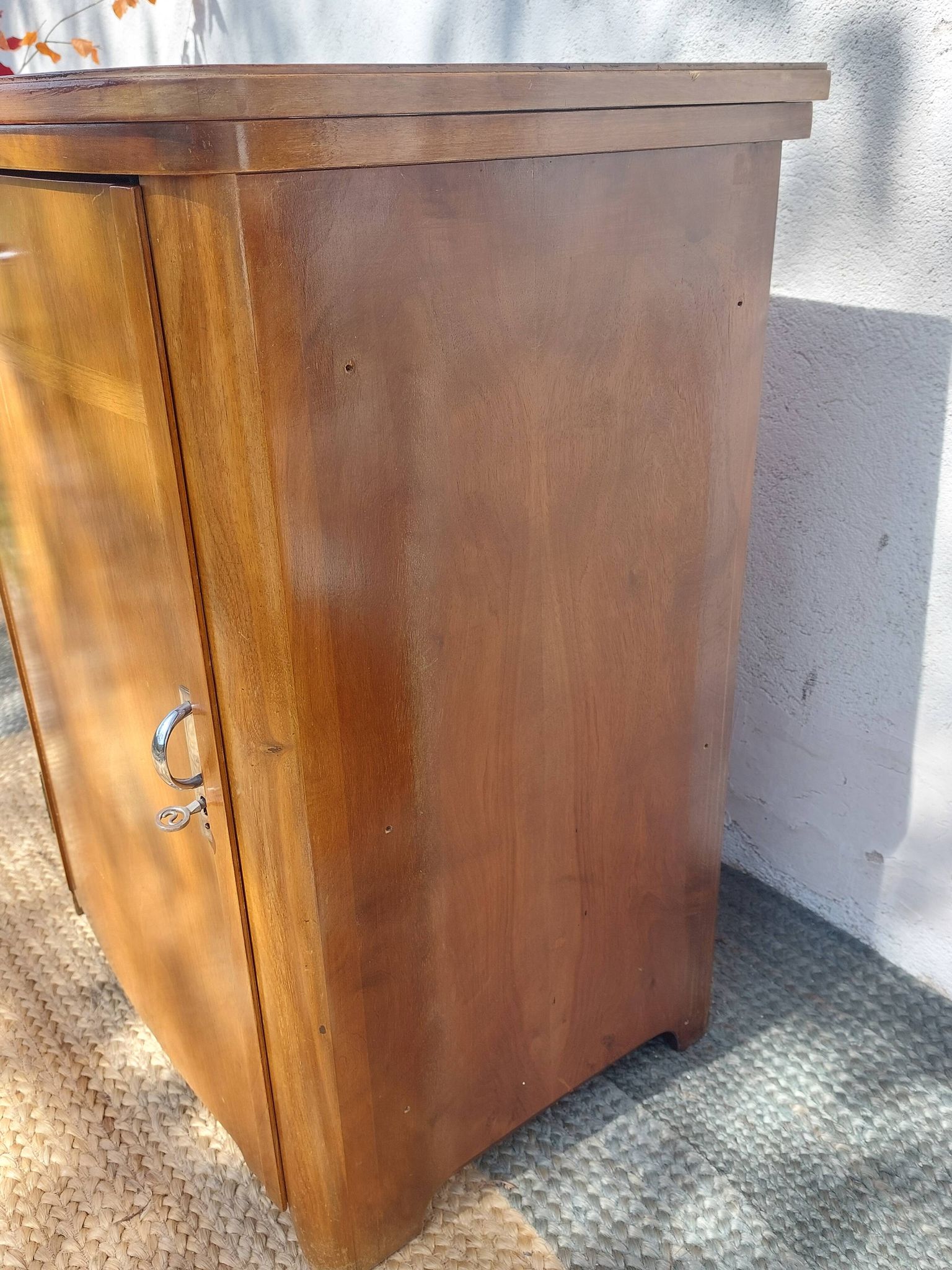 small wooden piece of furniture, vintage