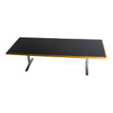 Warren Platner Large Leather Desk by Knoll International, 1973