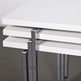 Modernist stackable tables by Trix & Robert Haussmann