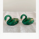 Ceramic swan salt and pepper shaker