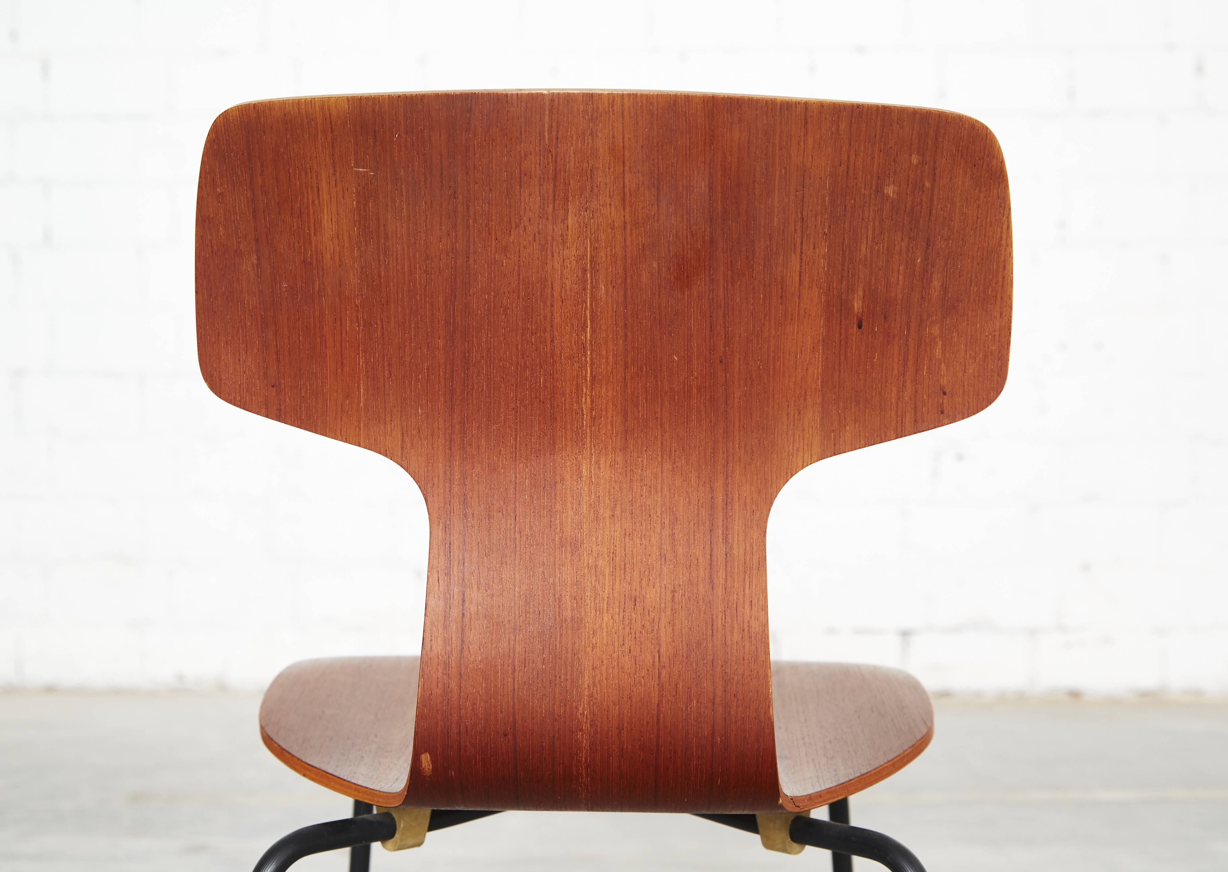 Chaise Hammer 3103 d'Arne Jacobsen pour Fritz Hansen I Ensemble de quatre