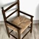 Fauteuil enfant en bois de hêtre et paille