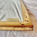 Deknudt vintage arch mirror in gilded wood - height: 79 cm