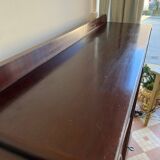 Varnished wooden display case