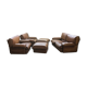 Canapé, fauteuils et repose pieds Roche Bobois en cuir