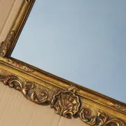 George III Chippendale Style Antique Gilded Wall Mirror
