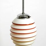 Beautiful rare original glass ceiling lamp from the 1930s