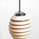 Beautiful rare original glass ceiling lamp from the 1930s
