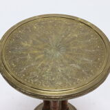 KMD Daalderop Brass and Oak Side Table 1930s