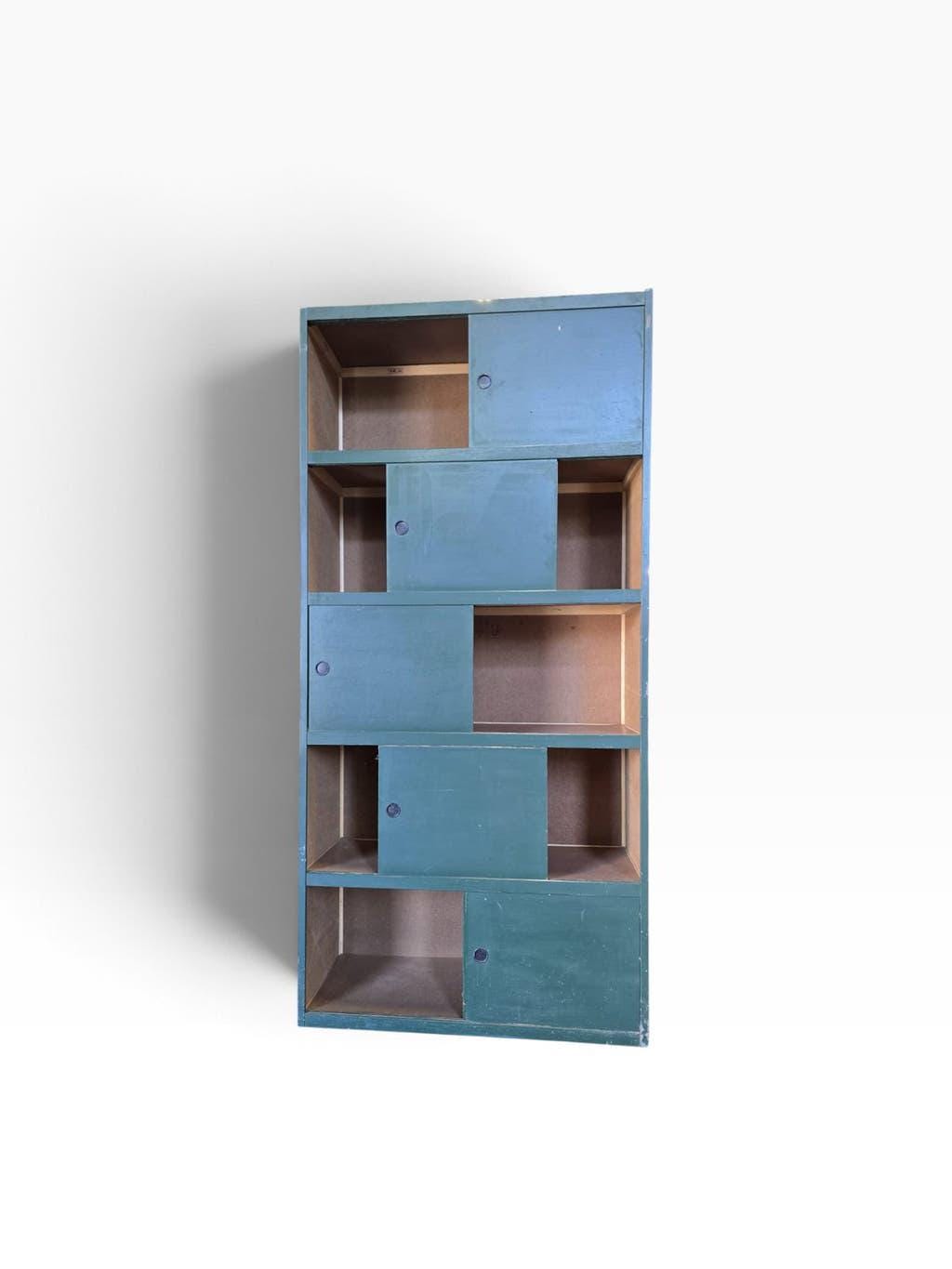 Vintage blue-green sliding door furniture kewlox