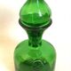 Carafe with stopper Empoli green 1970s Height 27 cm