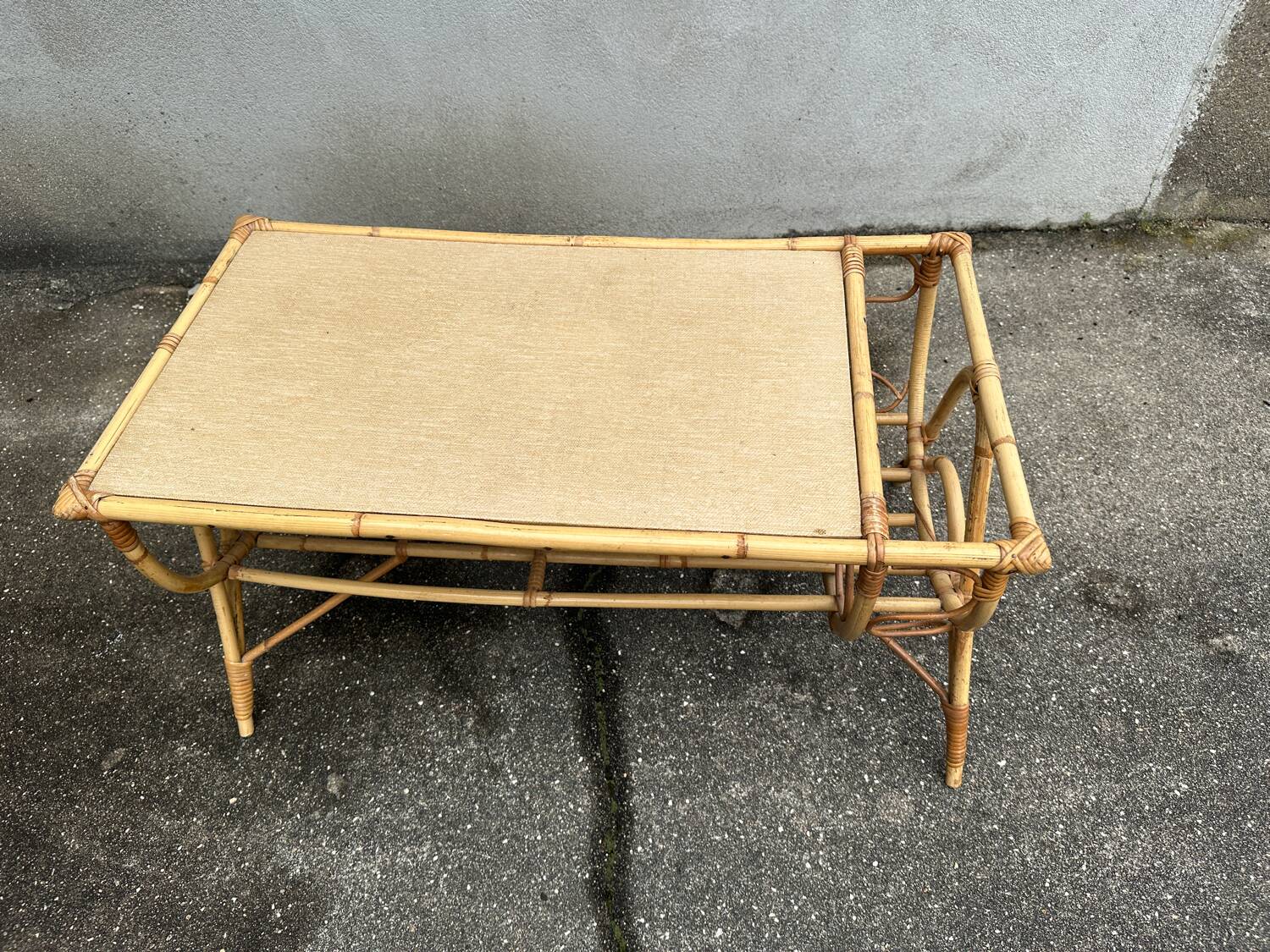 Rattan coffee table