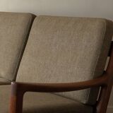 Vintage Senator Two-Seater Sofa by Ole Wanscher for Cado Danish Teak 1960s