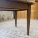 Table de ferme noyer pieds fuseaux 1950