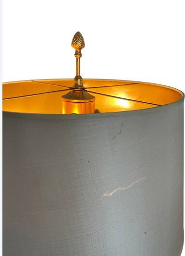 Pair of palm lamps in gilded brass – Maison Boulanger, circa 1980