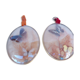 Pair of vintage butterfly frames