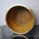 Rattan and brass planter basket, Italy, 1970