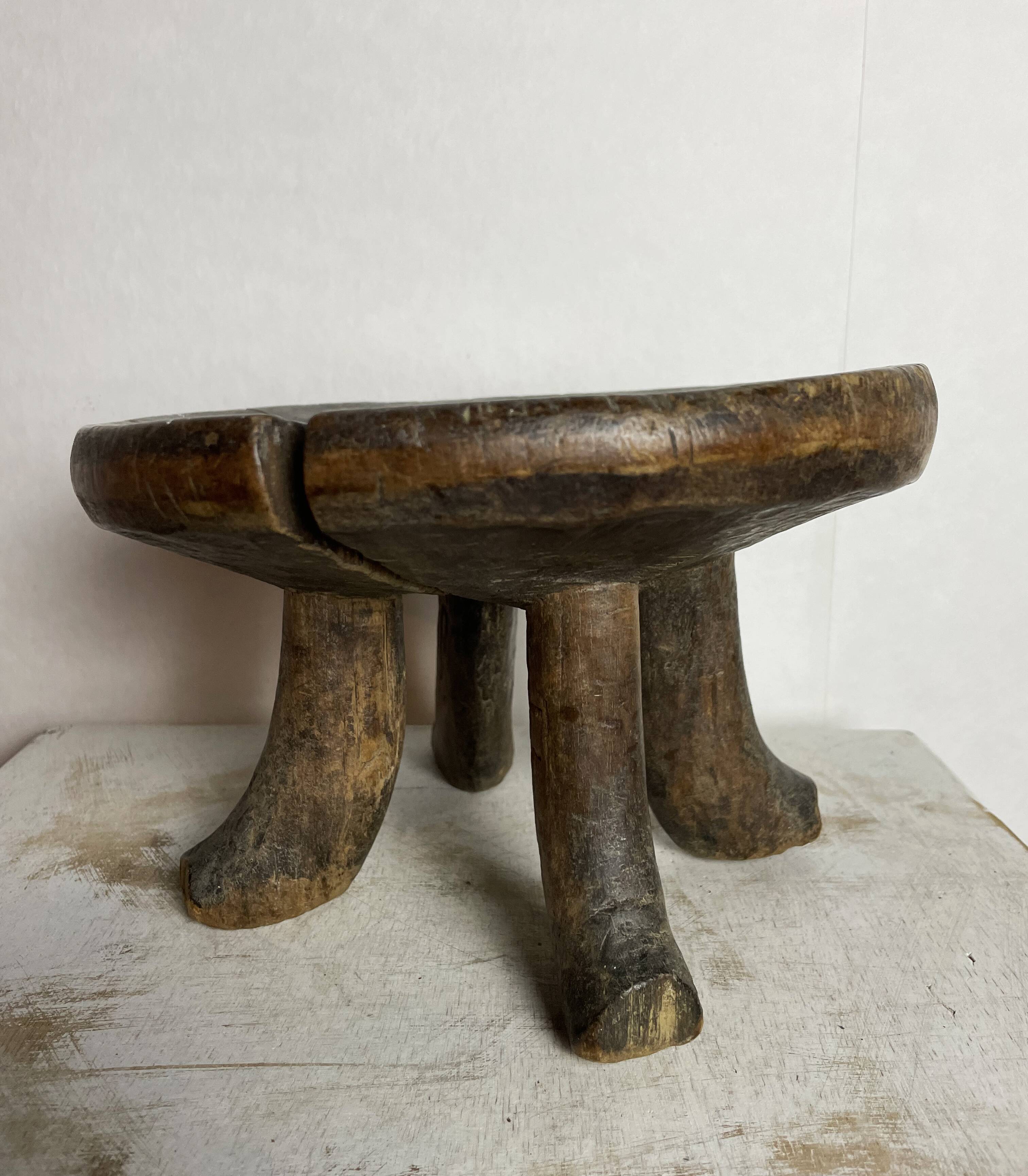 Antique african harness stool