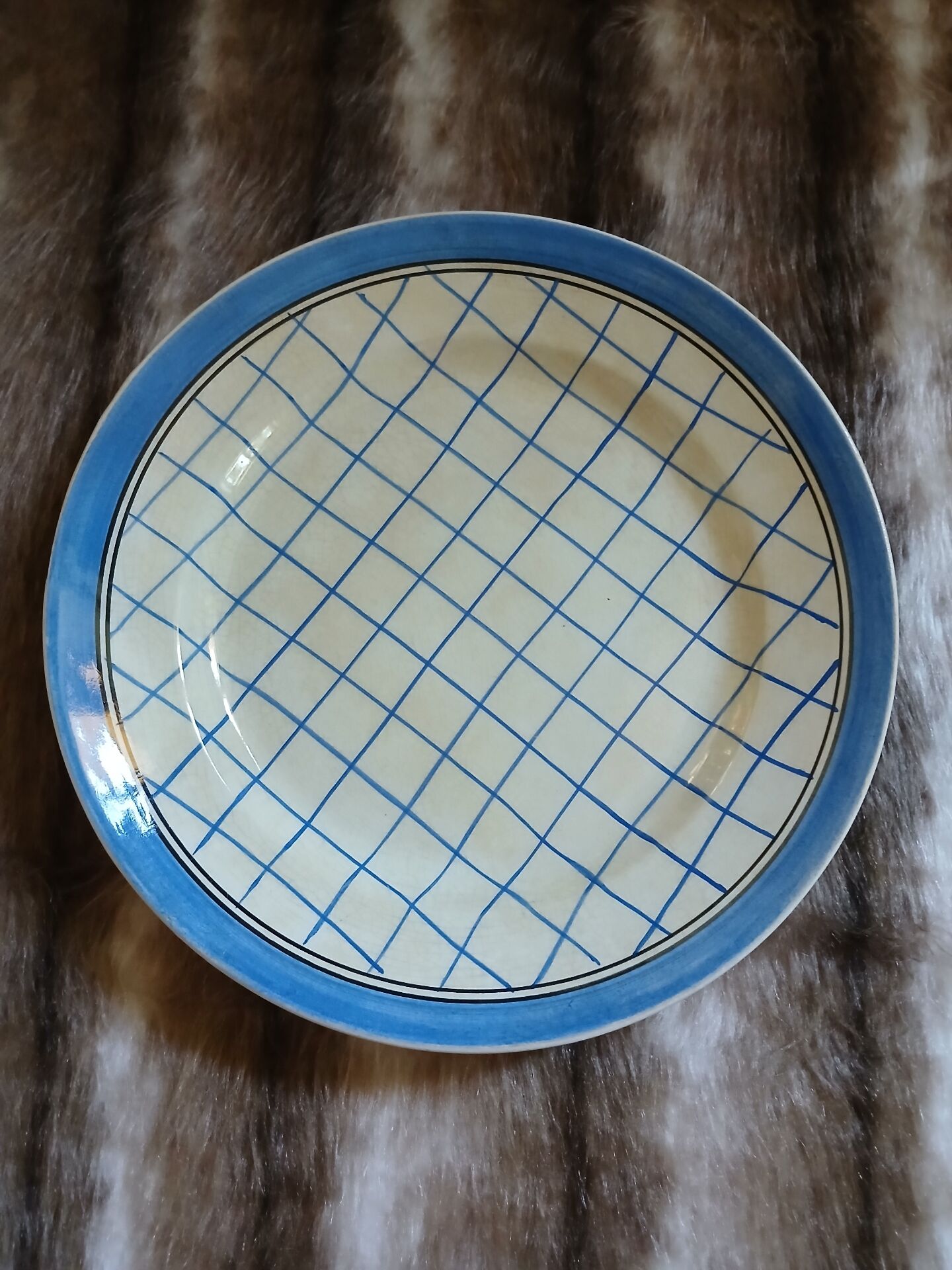 2 plats ronds anciens "Michel " de Gien 