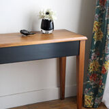 Console black and wood