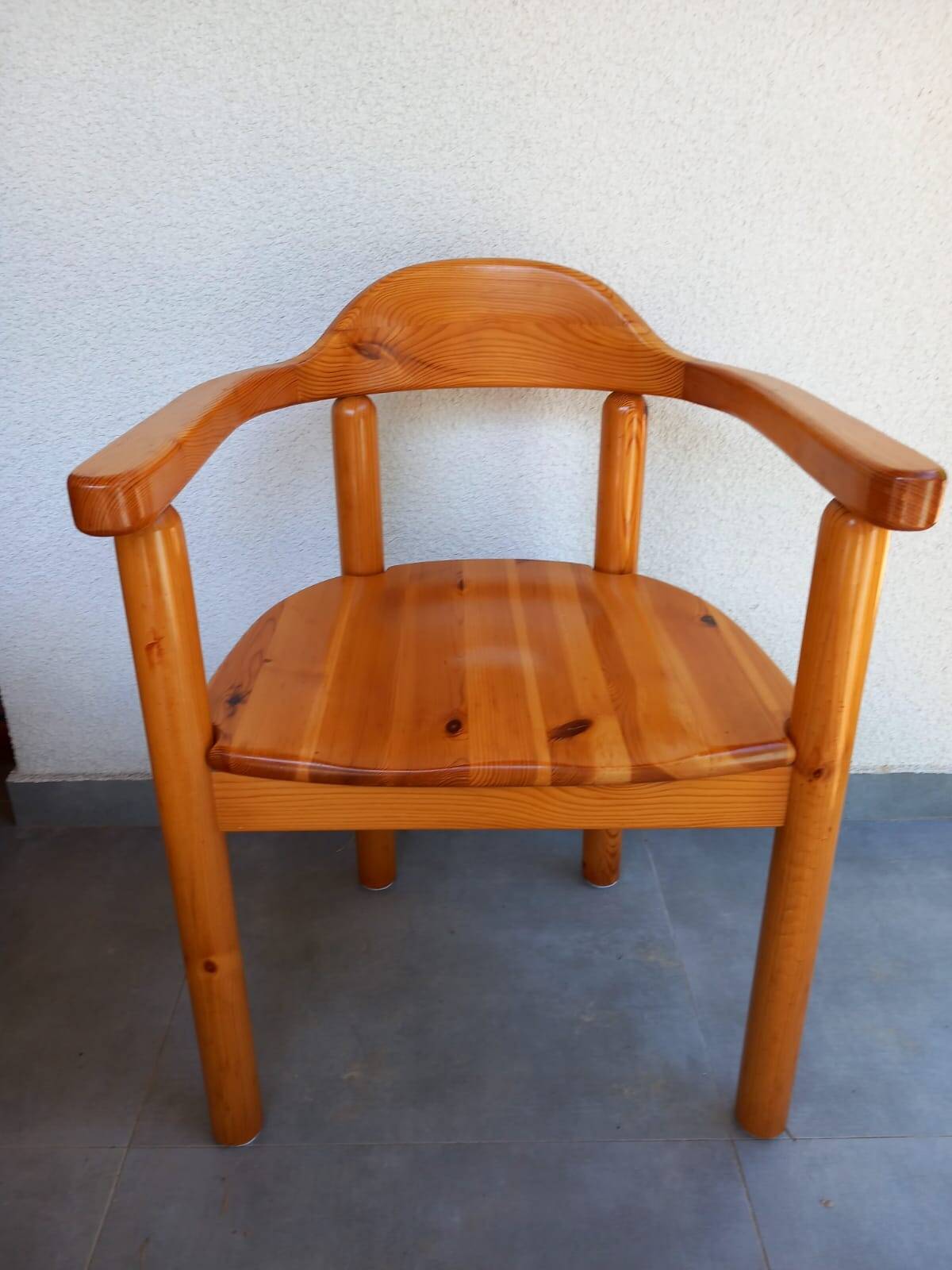 Danish pine chair from the 1980s