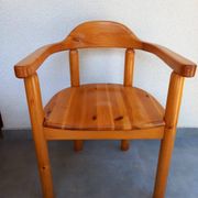 Chaise danoise en pin des années 1980