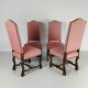 Beech Os De Mouton tapestry chairs (set of 4)