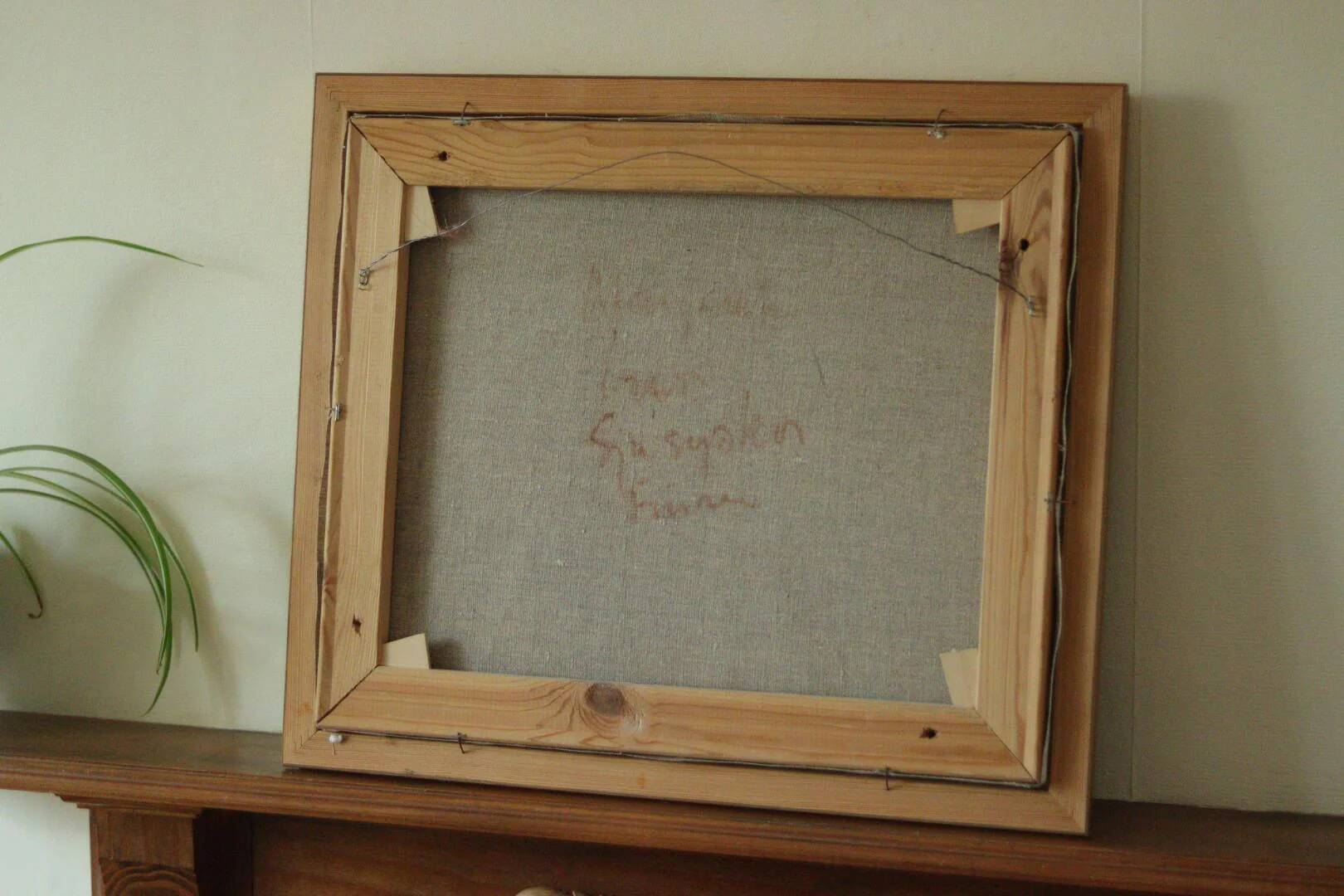 Original mid-century oil on canvas – "At the Quay"