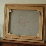 Original mid-century oil on canvas – "At the Quay"