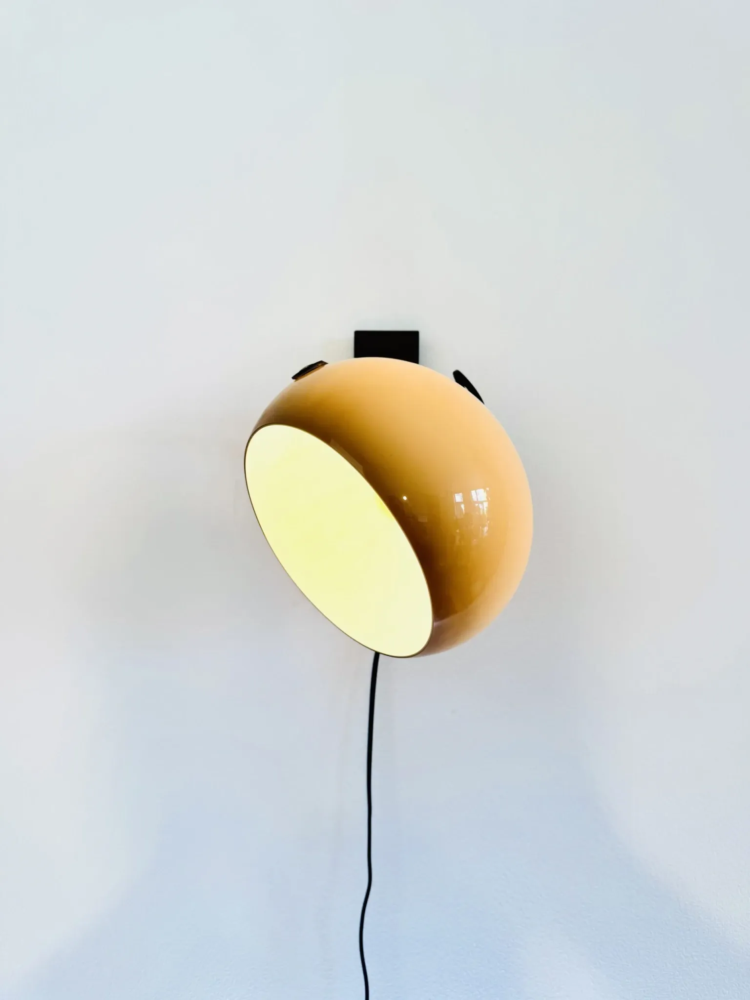 Sphere Rotating Wall Lamp By Dijkstra, The Netherlands, 1970S