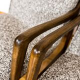 Paire de fauteuils vintage restaurés, tissu par Kvadrat, 1960