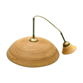 Pencil reed rattan wicker pedant lamp