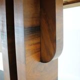 1930s Art Deco Dining Table in Walnut, Czechoslovakia