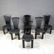 Post modern dining chairs by Pietro costantini, 1980s, set of 6