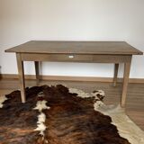 Oak farmhouse table - 1 drawer