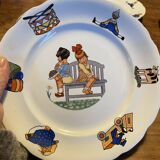 Set of 4 dessert plates from Sarreguemines Digoin