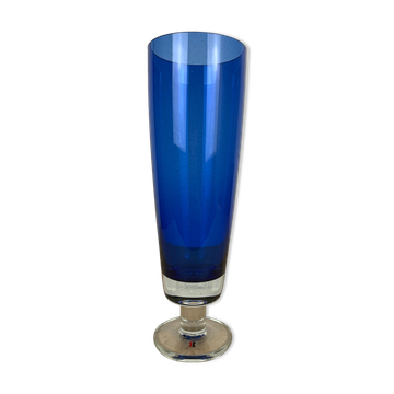 Glass vase Riihimaki Tamara Aladdin, blue, Scandinavian