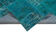Handwoven anatolian rug 166 cm x 241 cm turquoise patchwork carpet