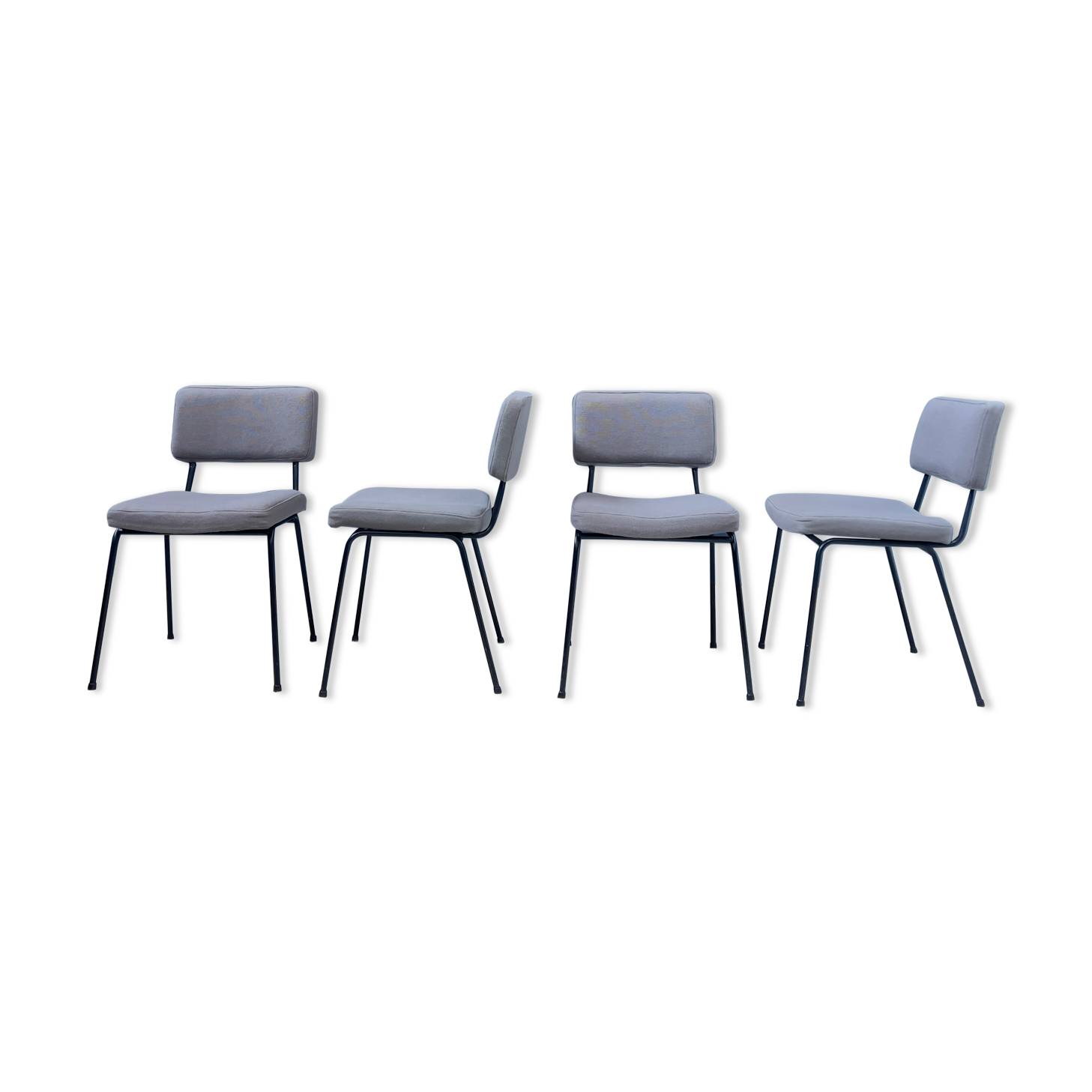 Set of 4 chairs André Simard edition Airborne 1950