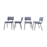 Set of 4 chairs André Simard edition Airborne 1950