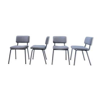 Set of 4 chairs André Simard edition Airborne 1950